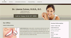 Desktop Screenshot of culverdentistry.com