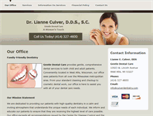 Tablet Screenshot of culverdentistry.com